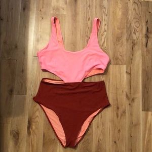 American Eagle aerie Cutout One Piece Swimsuit